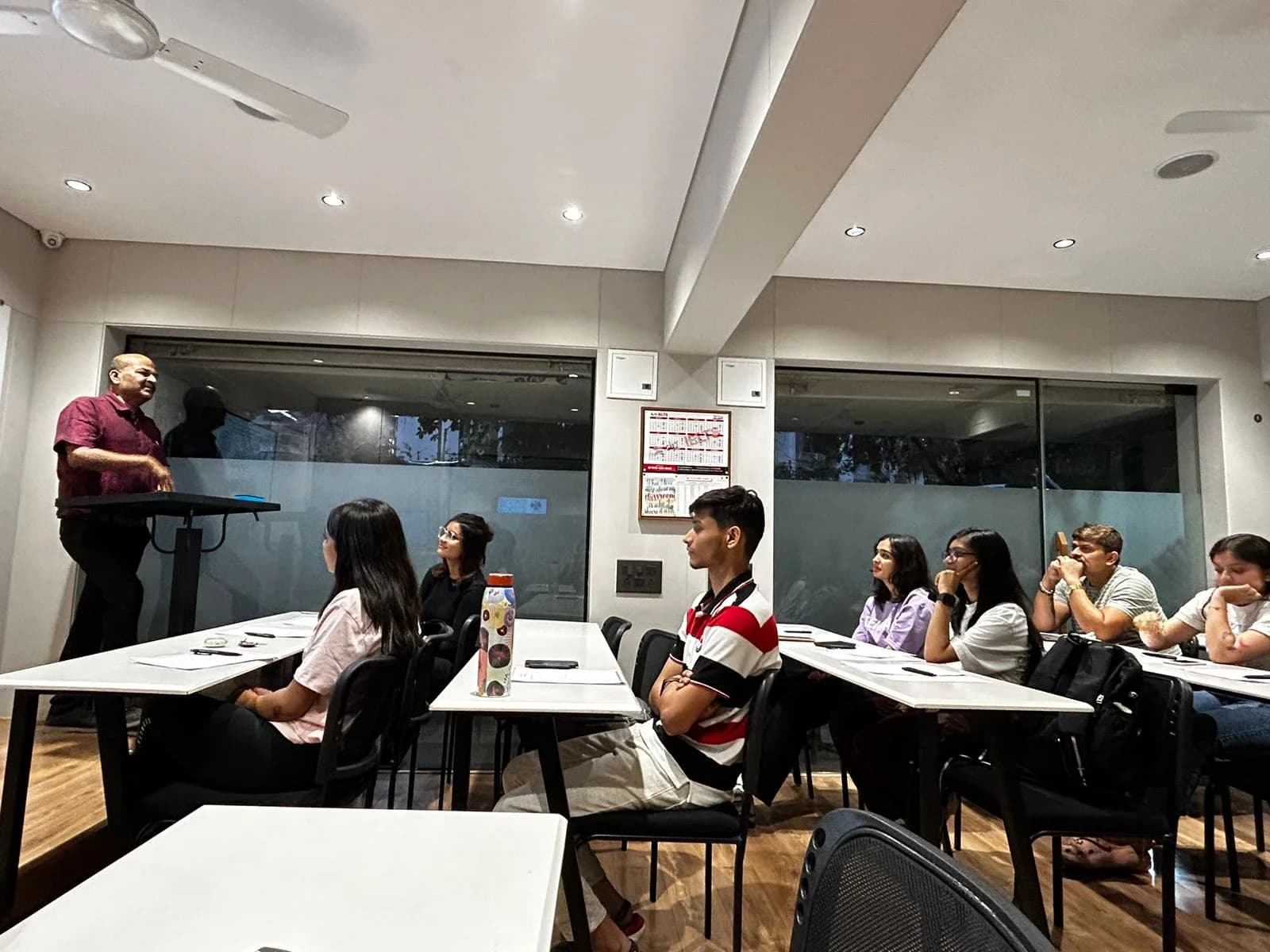 Students attending Biology Career Pathways session