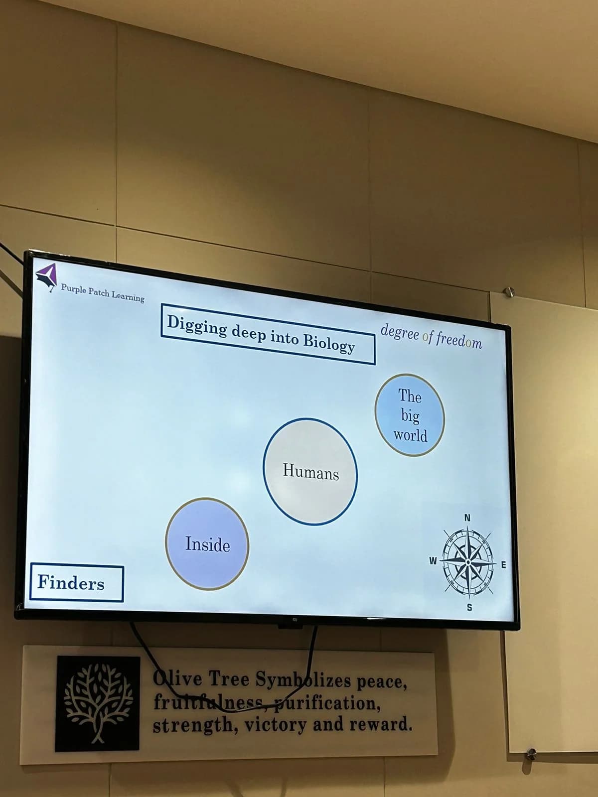 Biology Career Pathways presentation screen