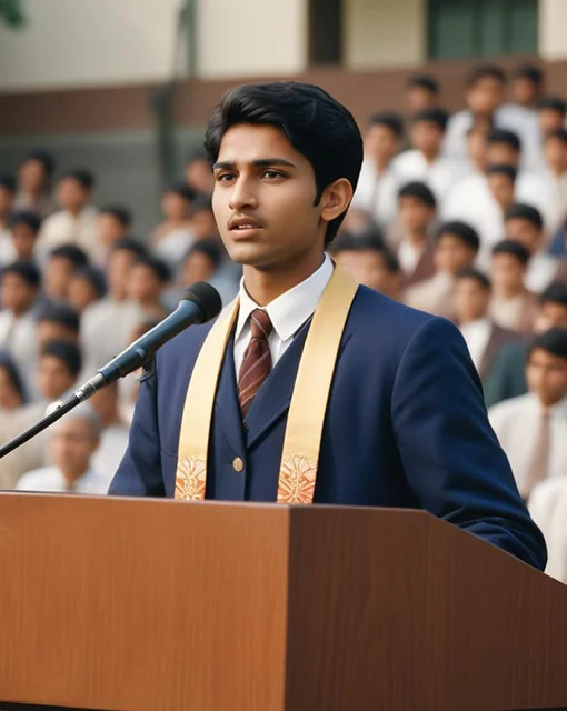 Student speaking at a Purple Patch event